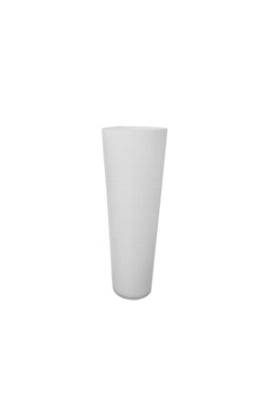 White opaque vase