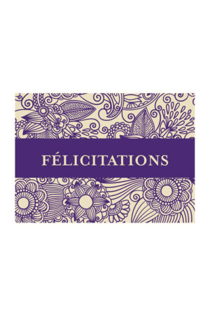 Congratulations - Greeting card in French