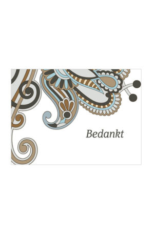 Thank you - Greeting card in Dutch