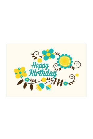 Happy birthday - Greeting card in English
