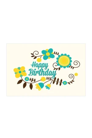 Joyeux anniversaire - carte de voeux en Anglais